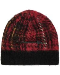 Y's Yohji Yamamoto - Bonnet Zippé À Carreaux - Lyst