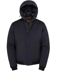 Moorer - Hooded Bomber Jacket - Lyst