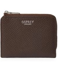 Osprey - Medium Core Leather Zip-Around Wallet - Lyst