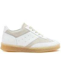 MM6 by Maison Margiela - Leather Sneakers - Lyst