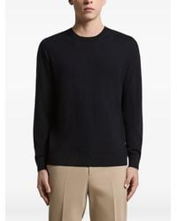 Peserico - Crew-Neck Ribbed-Trim Sweater - Lyst