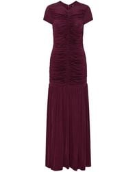 ROTATE BIRGER CHRISTENSEN - Vestido Largo Fruncido - Lyst