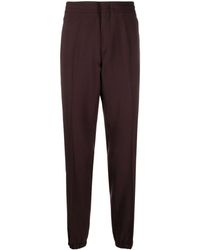 Zegna - Tapered-leg Cotton Trousers - Lyst