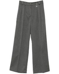 Patrizia Pepe - Herringbone Pinstripe Trousers - Lyst