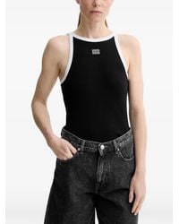 Gestuz - Embroidered-Logo Tank Top - Lyst