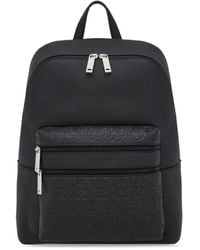 Ferragamo - Embossed-Logo Leather Backpack - Lyst