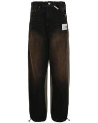 Maison Mihara Yasuhiro - Pantaloni Cargo Con Vita Elasticizzata - Lyst