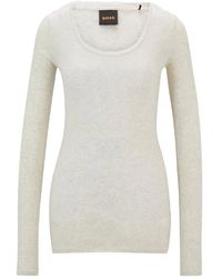 BOSS - Round-Neck T-Shirt - Lyst