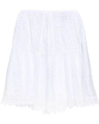 Charo Ruiz - Thea Lace Mini Skirt - Lyst