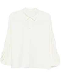 Susanne Bommer - Jasmin Ruffle-Trimmed Long-Sleeve Blouse - Lyst