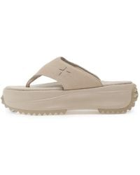 Converse - Run Star Suede Platform Sandals - Lyst