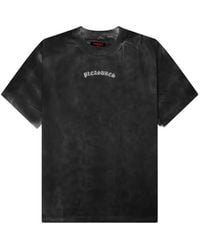 Pleasures - Logo-Embroidered Spray-Effect T-Shirt - Lyst