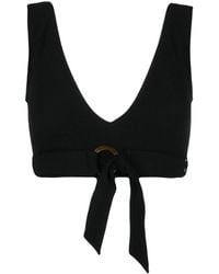 Duskii - Ribbed V-Neck Bikini Top - Lyst