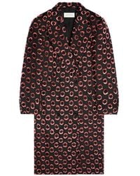 Dries Van Noten - Double-Breasted Patterned Coat - Lyst