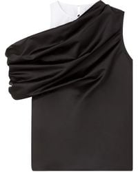 AZ FACTORY - Hyacinth Draped Cropped Top - Lyst