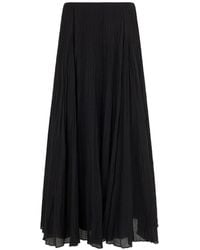 Vince - Crinkled Panelled Long Skirt - Lyst