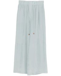 Alysi - Drawstrings Straight Trousers - Lyst