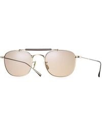 Eyevan 7285 - Dazzling Pilot-Frame Sunglasses - Lyst