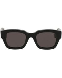 Off-White c/o Virgil Abloh - Lunettes De Soleil Tintées À Monture Ronde - Lyst