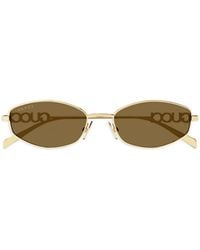Gucci - Oval-Frame Sunglasses - Lyst