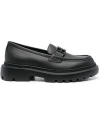Bally - Matte Logo-Plaque Detail Loafers - Lyst