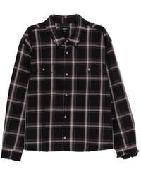 Purple Brand - Check-Pattern Cotton Shirt - Lyst