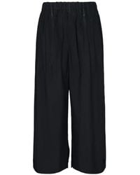 Issey Miyake - Elasticated Pleated Trousers - Lyst