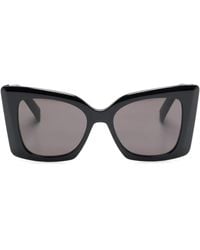 Saint Laurent - Sonnenbrille mit Oversized-Gestell - Lyst