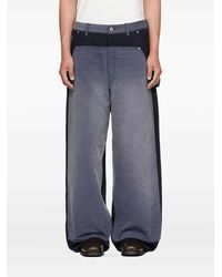 KHOKI - Pinstripe Panelled Trousers - Lyst