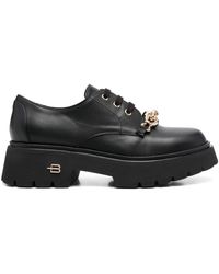 Baldinini - Schnürschuhe Mit Logo-Schild - Lyst