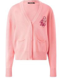 Roberto Cavalli - Rose-Embellished Pocket Cardigan - Lyst
