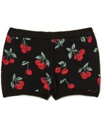 Twinset - Knit Shorts With Print - Lyst
