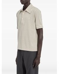 MM6 by Maison Margiela - Striped Jersey Polo Shirt - Lyst