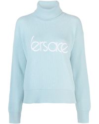 Versace - 1978 Re-edition Logo-embroidered Jumper - Lyst