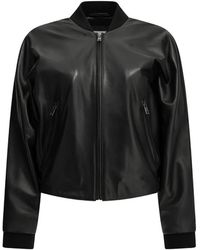 Semler - Leather Bomber Jacket - Lyst