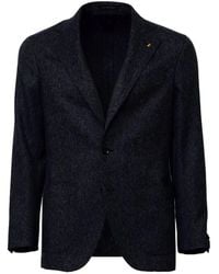 Sartorio Napoli - Micro-Pattern Wool Blazer - Lyst