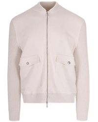 Eleventy - Patch Pocket Ribbed Jacket - Lyst
