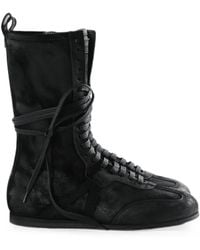 Ann Demeulemeester - Lace-Up High-Top Sneakers - Lyst