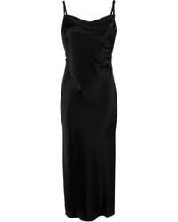 Nanushka - Midikleid Aus Satin - Lyst