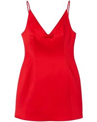 Marc Jacobs - Bow Satin Mini Dress - Lyst