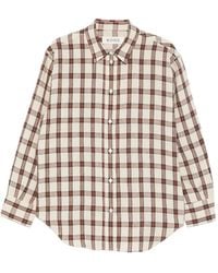 Rohe - Check-Pattern Oversized Shirt - Lyst