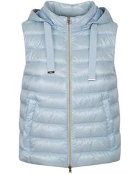 Herno - Gilet Matelassé À Capuche - Lyst
