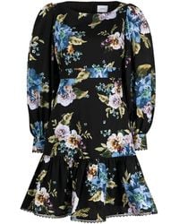 Erdem - Rydal Floral-print Poplin Dress - Lyst