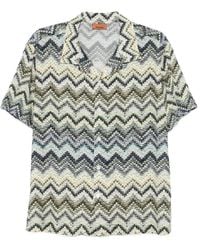 Missoni - Zigzag-Print Short-Sleeve Shirt - Lyst