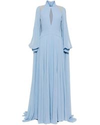 Saiid Kobeisy - Crepe Georgette Long Dress - Lyst