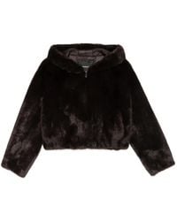 Pinko - Faux-Fur Hooded Jacket - Lyst