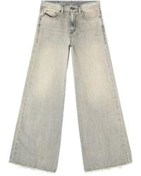 DIESEL - Jeans gris - Lyst