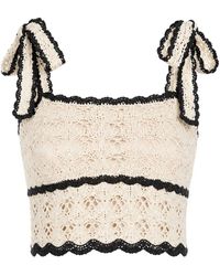 Zimmermann - Aster Crochet Top - Lyst