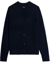 Zadig & Voltaire - Wool Blend Cardigan - Lyst