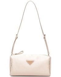 Prada - Borsa A Tracolla Mini Con Placca Logo - Lyst